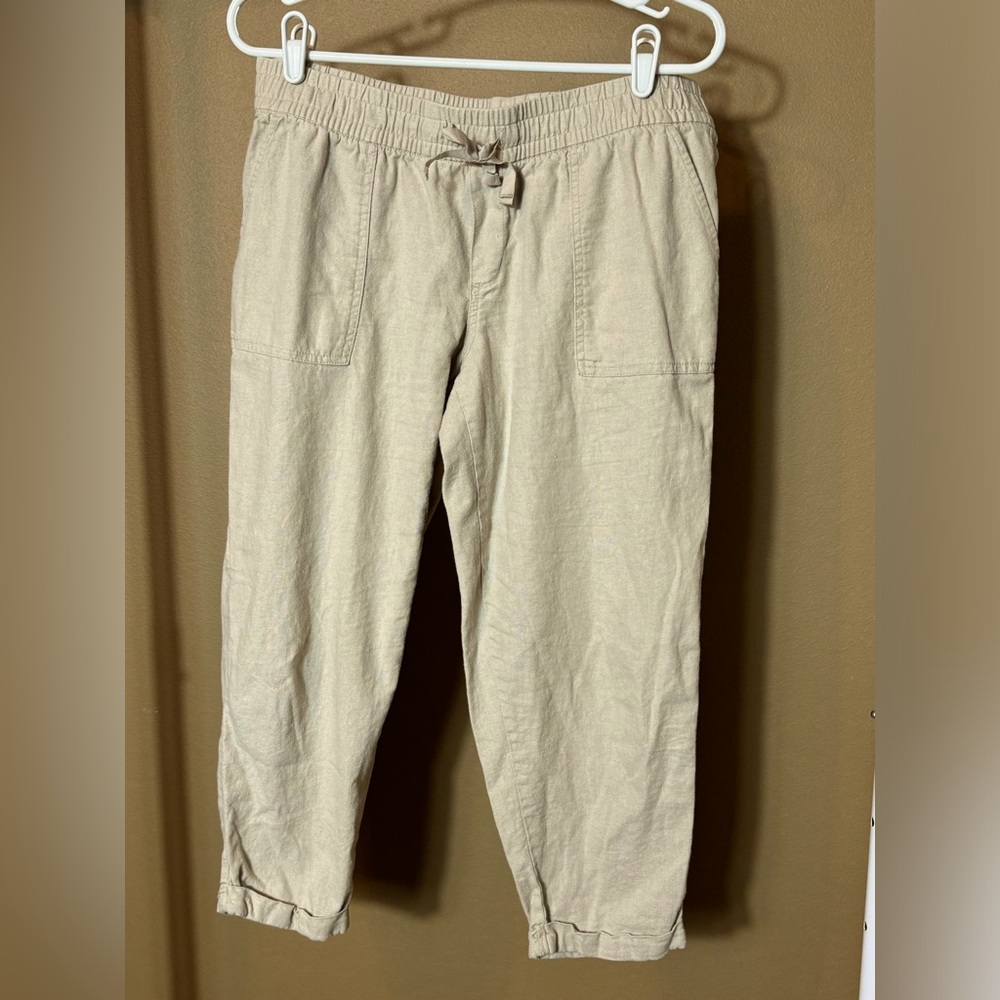 Old Navy cropped linen pant